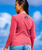 B. Kliban Cat Painter - Paradise Red Dyed Long Sleeve Crewneck T-Shirt