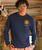 Discovery Channel African Lion - Navy Long Sleeve Crewneck T-Shirt