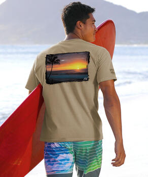 Clark Little Hawaii - Kona Coffee Dyed Short Sleeve Crewneck T-Shirt