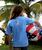 USA Hibiscus - Blue Hawaii Dyed Short Sleeve Crewneck T-Shirt