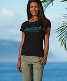 Wyland&amp;reg; Sea Turtle Band - Jet Black Short Sleeve Pima T-Shirt