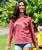 Punalei - Paradise Red Dyed Long Sleeve Crewneck T-Shirt
