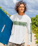 Tribal Turtles Band - White Long Sleeve Crewneck T-Shirt