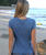 Brush Palm - Sapphire Short Sleeve Pima T-Shirt
