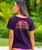 Hawaiian Humane Society Yoga Pups - Blackberry Dyed Short Sleeve Scoop Neck T-Shirt