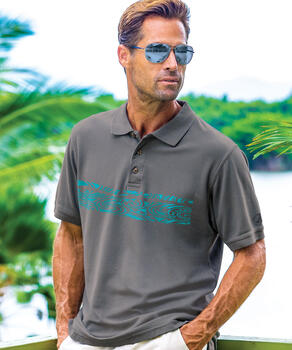 Island Racer - Crater Dyed&reg; Short Sleeve Pique' Polo Shirt