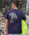 Tribal Manta Flow - Indigo Short Sleeve Pima T-Shirt