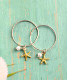 Wyland® Ocean Treasures Sea Star - Hoop Earrings