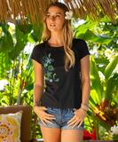 Sea Life Shells - Jet Black Short Sleeve Pima T-Shirt