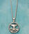 Wyland&reg; Sighting Round Ocean w/Whale Tail - Necklace