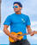 Cruzing Manta Mano - Blue Hawaii Dyed Short Sleeve Crewneck T-Shirt