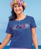 Haiku Band - Sapphire Short Sleeve Scoop Neck T-Shirt