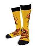 Crimson Dragon - Graphic Cotton Crew Socks