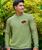 Forged By Fire - Hemp Dyed Long Sleeve Crewneck T-Shirt