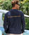 P 4 Surf - Navy Long Sleeve Crewneck T-Shirt
