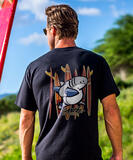 Sharka™ Surfboards - Black Short Sleeve Crewneck T-Shirt