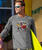 B. Kliban Hockey Cat - Crater Dyed&reg; Long Sleeve Crewneck T-Shirt