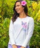 Monarchs - White Long Sleeve Crewneck T-Shirt