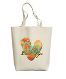 Splatter Flip Flops - Natural Weekend Tote