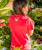 Butterfly Quilt - Candy Apple Red Dyed Short Sleeve Crewneck T-Shirt