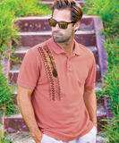 Paddle - Chile Dyed Short Sleeve Pique' Polo Shirt