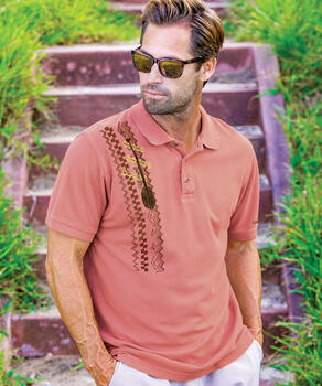 Paddle - Chile Dyed Short Sleeve Pique' Polo Shirt