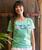 Blackberry Band - Key Lime Dyed Short Sleeve Scoop Neck T-Shirt