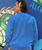 Harmony - Blue Hawaii Dyed Long Sleeve Lightweight Pullover