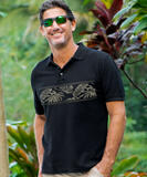Island Band - Black Short Sleeve Pique' Polo Shirt