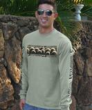 Wave Band - Hemp Dyed Long Sleeve Crewneck T-Shirt