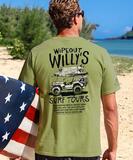 Jeep Wipeout Willy's - Hemp Dyed Short Sleeve Crewneck T-Shirt