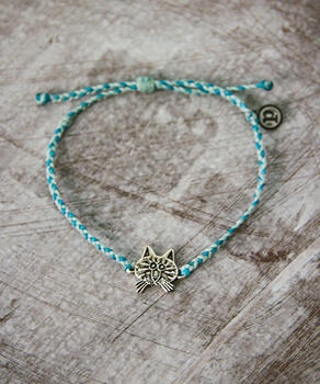 B. Kliban Cat Face - Pacific/Winterfresh Bracelet