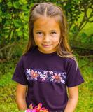 Blackberry Floral - Blackberry Dyed Short Sleeve Crewneck T-Shirt