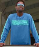 Tapas Band - Blue Hawaii Dyed Long Sleeve Crewneck T-Shirt