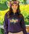 Hibiscus Lei Po'o - Blackberry Dyed Long Sleeve Lightweight Pullover