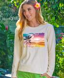 Aloha Aina - Coconut Dyed Long Sleeve Crewneck T-Shirt