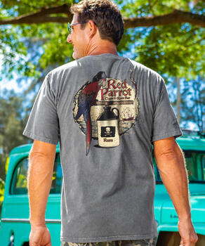 Red Parrot - Crater Dyed&reg; Short Sleeve Crewneck T-Shirt