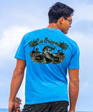 La Sirena - Blue Hawaii Dyed Short Sleeve Crewneck T-Shirt
