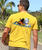 B. Kliban Boogie Ukulele Cat - Pineapple Dyed Short Sleeve Crewneck T-Shirt