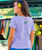 Yo Ana Lei - Lavender Dyed Short Sleeve Scoop Neck T-Shirt