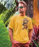 Crimson Dragon - Pineapple Dyed Short Sleeve Crewneck T-Shirt