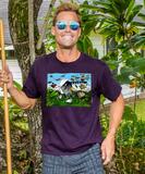 B. Kliban Fall Breeze - Blackberry Dyed Short Sleeve Crewneck T-Shirt