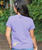Sand Dollar Circle - Lavender Dyed Short Sleeve Crewneck T-Shirt