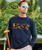 Hawaiian Paddle Band - Navy Long Sleeve Crewneck T-Shirt
