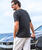 Hoomanao Stripe - Jet Black Short Sleeve Pima T-Shirt