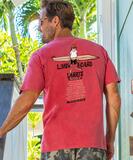 Longboard Larry's - Paradise Red Dyed Short Sleeve Crewneck T-Shirt