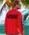 Pineapple Red Band - Candy Apple Red Dyed Long Sleeve Crewneck T-Shirt
