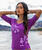 Leihua - Violet Short Sleeve Banded Rib Knit T-Shirt