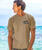 Wyland® Whale Tail Brushed - Kona Coffee Dyed Short Sleeve Crewneck T-Shirt