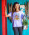 Hawaiian Humane Society Floating Home - Lavender Dyed Short Sleeve Scoop Neck T-Shirt